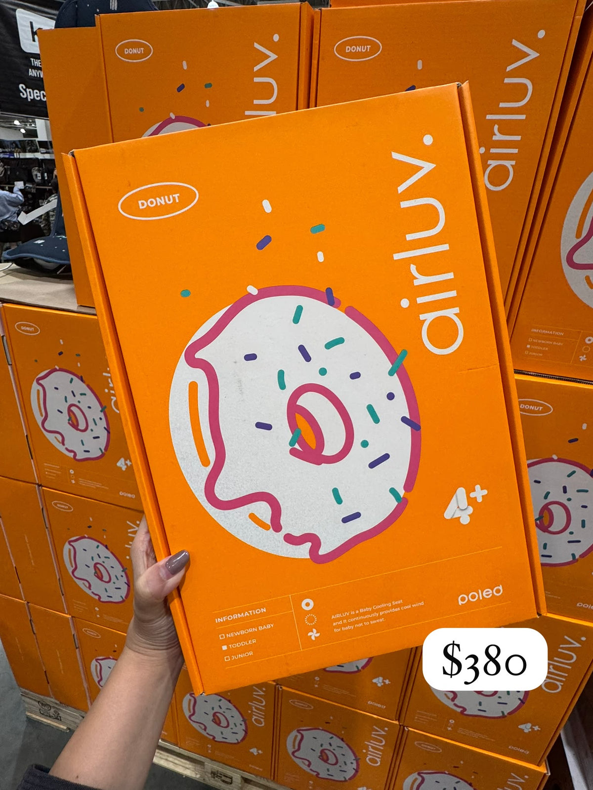 POLED airluv 4+ Donut 送風冷卻嬰兒車坐墊