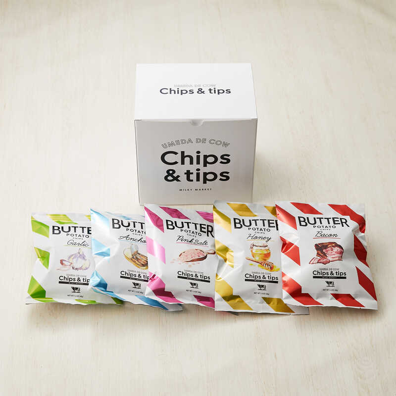Chips & Tips 牛油口味零食禮盒 5袋入包裝外觀