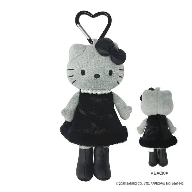 【Sanrio】鎖匙扣丨Hello Kitty丨長腿Hello Kitty丨Black Angel系列丨珍珠頸鍊小黑裙