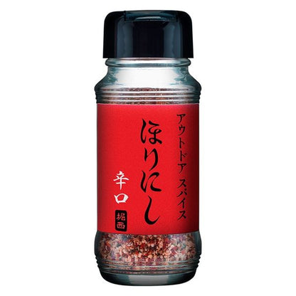 堀西ほりにし戶外萬能調味料辛口紅色包裝90g樽裝產品展示