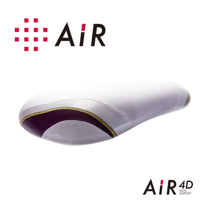 日本西川 AiR 4D 專業護頸枕，混合構造設計，適合側睡與仰睡，有效分散頭部壓力。
