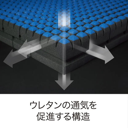 西川 Nishikawa AiR SI Hard 床墊厚度與材質展示，DR4立體結構日本製造床墊