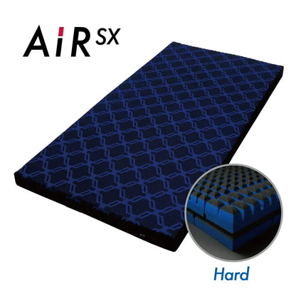 西川 Nishikawa AiR SX Hard 旗艦頂級床墊產品全貌，皇室藍配色，170牛頓日本製造床墊