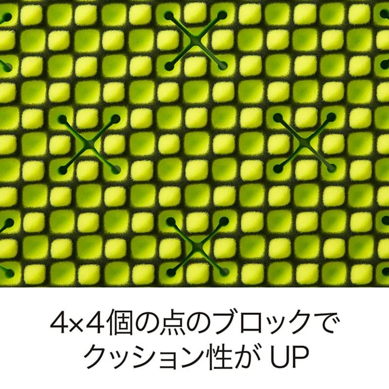 西川 Nishikawa AiR 01 床墊剖面結構圖，80mm厚度配合Cross Hole通氣孔設計
