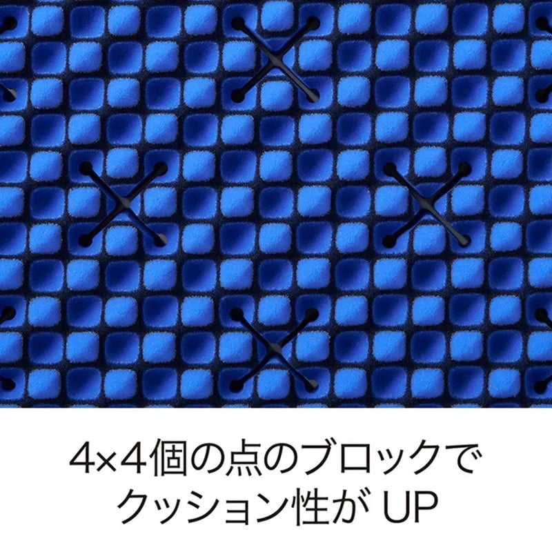 西川 Nishikawa AiR 01 Hard 床墊剖面結構圖，80mm厚度配合Cross Hole通氣孔設計
