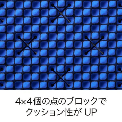 西川 Nishikawa AiR 01 Hard 床墊剖面結構圖，80mm厚度配合Cross Hole通氣孔設計