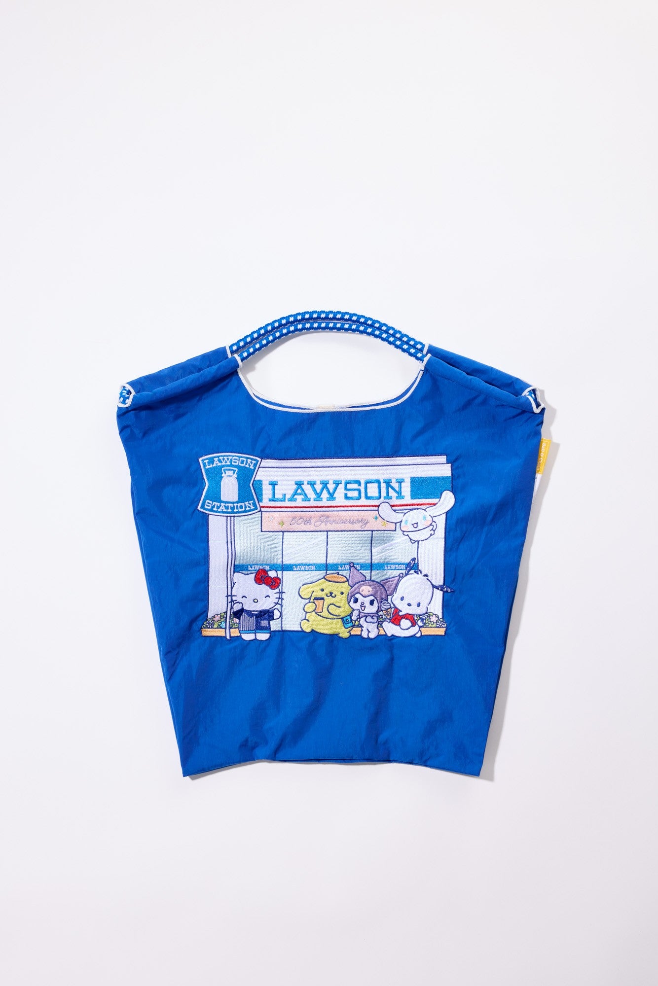 【Ball&Chain】50周年 Lawson × Sanrio × Ball&Chain 刺繡 tote bag丨藍色
