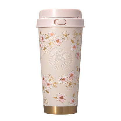 【Starbucks】SAKURA 2026 櫻花季限定系列丨杯型不鏽鋼保溫杯丨粉紅米色丨473ml丨IroIro Select Shop