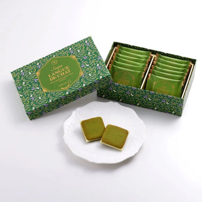 【ISHIYA 石屋製菓】抹茶朱古力貓舌餅 丨12枚入丨IroIro Select Shop
