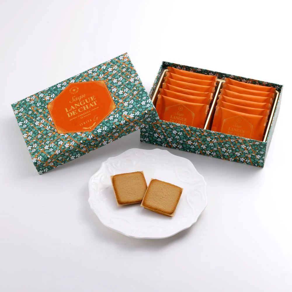 【ISHIYA 石屋製菓】焦糖朱古力貓舌餅 丨12枚入丨IroIro Select Shop