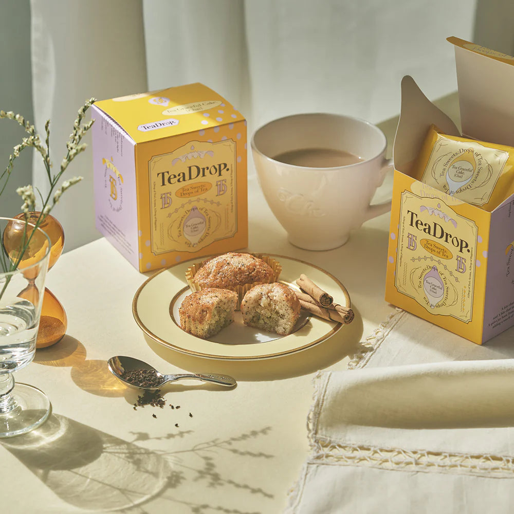 TeaDrop. Chai 風味蛋糕 茶點下午茶擺盤