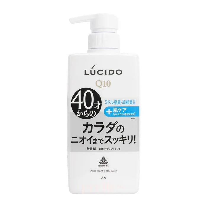 LUCIDO 40+ 藥用除臭沐浴露 清爽型 450mL 包裝正面