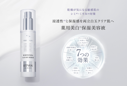 【ETVOS】美白系列丨Whitening Clear Serum W 丨藥用美白保濕精華液丨IroIro Select Shop