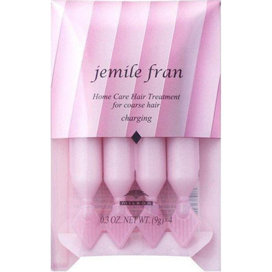 【MILBON】jemile fran Diamond Charging 安瓶髮膜｜普通至粗硬髮質 9g x 4支