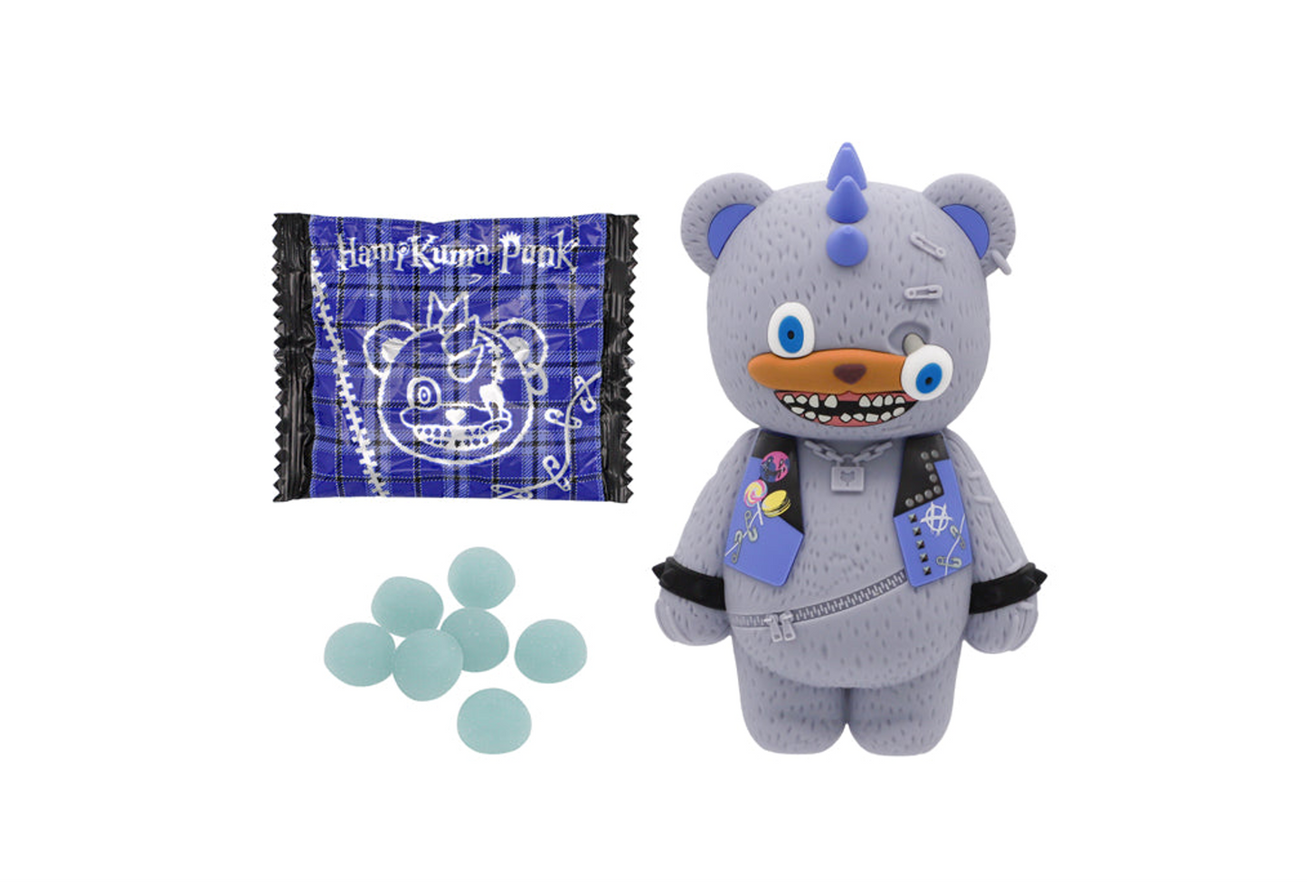 [Universal Studios Japan] Hami-Kuma Punk Silicone Plush Toy with Candy