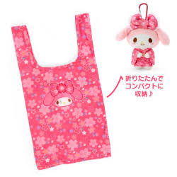 My Melody 櫻花和服公仔鎖匙扣連環保袋