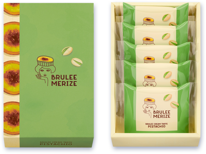 Brulee Merize 開心果味焦糖套餐 手繪示意圖