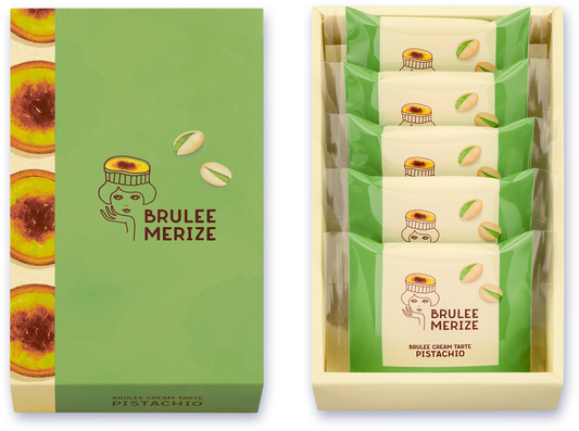 Brulee Merize 開心果味焦糖套餐 手繪示意圖