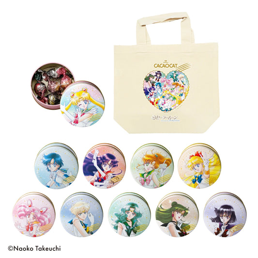 【CACAOCAT】美少女戰士聯乘丨美少女戰士鐵罐朱古力（全10個套裝連Tote Bag）