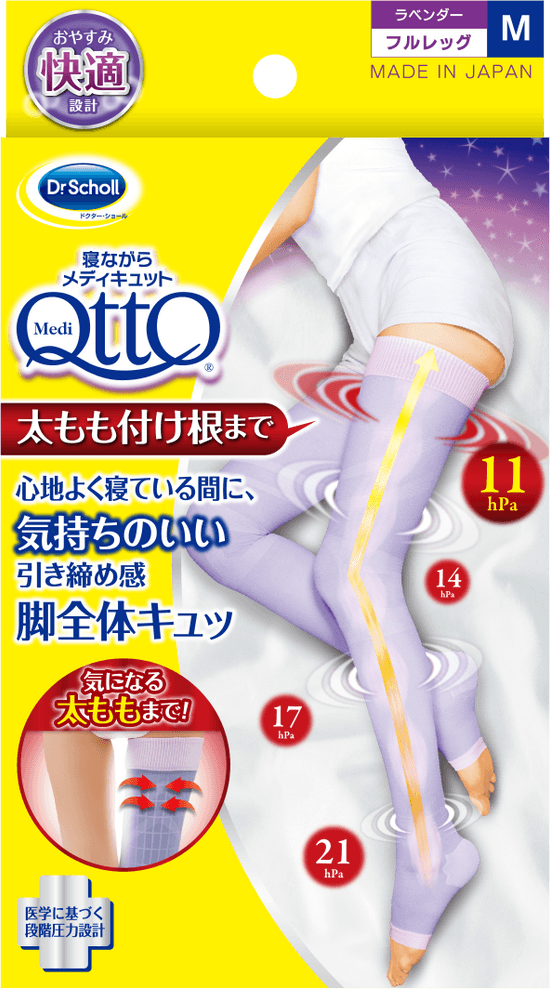 【MediQtto】睡眠專用著壓襪丨全腿丨到大腿根部丨IroIro Select Shop