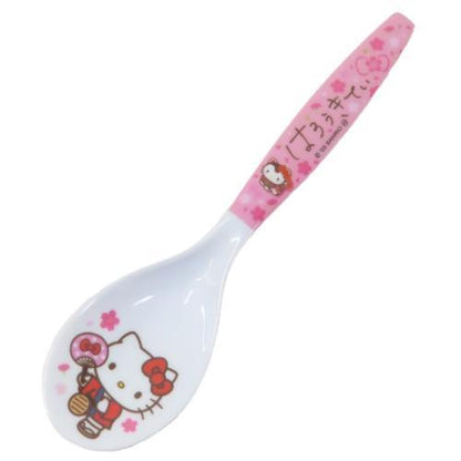 【Sanrio】Hello Kitty ｜和風櫻花陶瓷湯匙