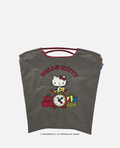 【Ball&Chain】Hello Kitty × Ball&Chain 刺繡 tote bag丨灰色