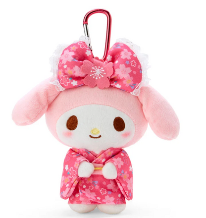 My Melody 櫻花和服公仔鎖匙扣連環保袋