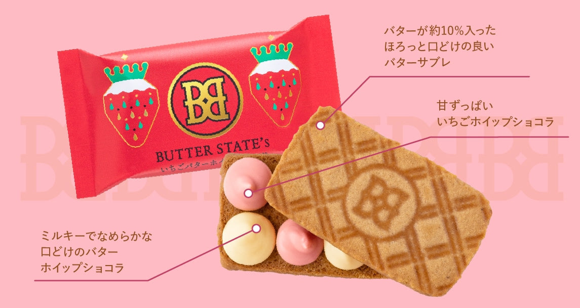 【BUTTER STATE's】士多啤梨奶油夾心餅丨IroIro Select Shop