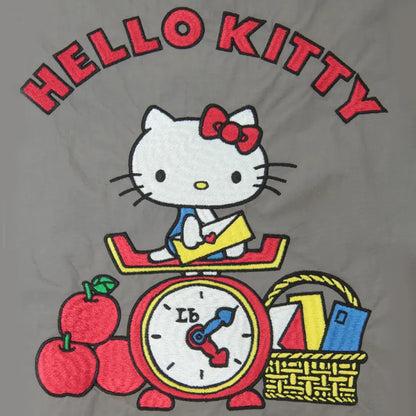 【Ball&Chain】Hello Kitty × Ball&Chain 刺繡 tote bag丨灰色