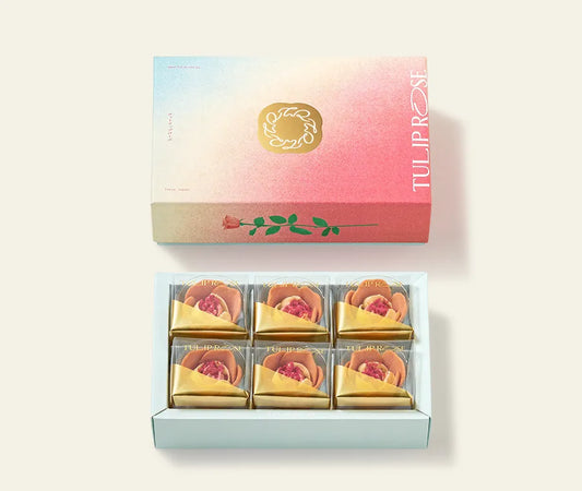 【TOKYO Tulip Rose】白桃忌廉鬱金香貓舌餅丨6個入丨夏季限定