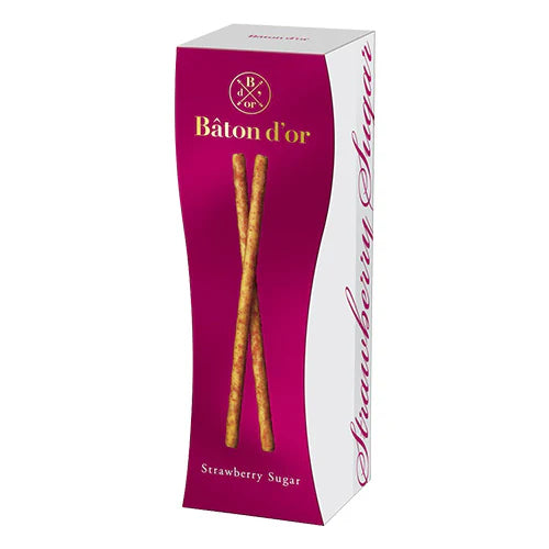 Bâton d’or 士多啤梨砂糖餅乾條｜粉紅包裝｜草莓風味Pocky風餅乾

